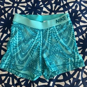 Womens 3” Nike pro spandex